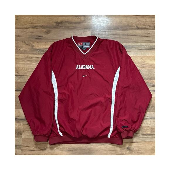 90s Nike Team Alabama Crimson Tide Clima Fit Windbreaker Pullover Jacket